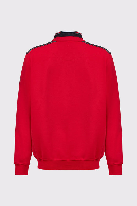 Claudio Campione Yachting Sweatshirt aus Baumwolle mit Stehkragen-Zip