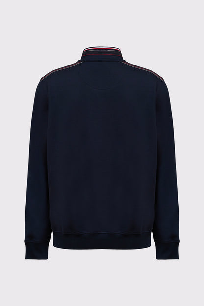 Claudio Campione Yachting Sweatshirt aus Baumwolle mit Stehkragen-Zip