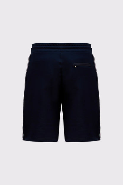 Pure cotton sweat Bermuda shorts with contrast details
