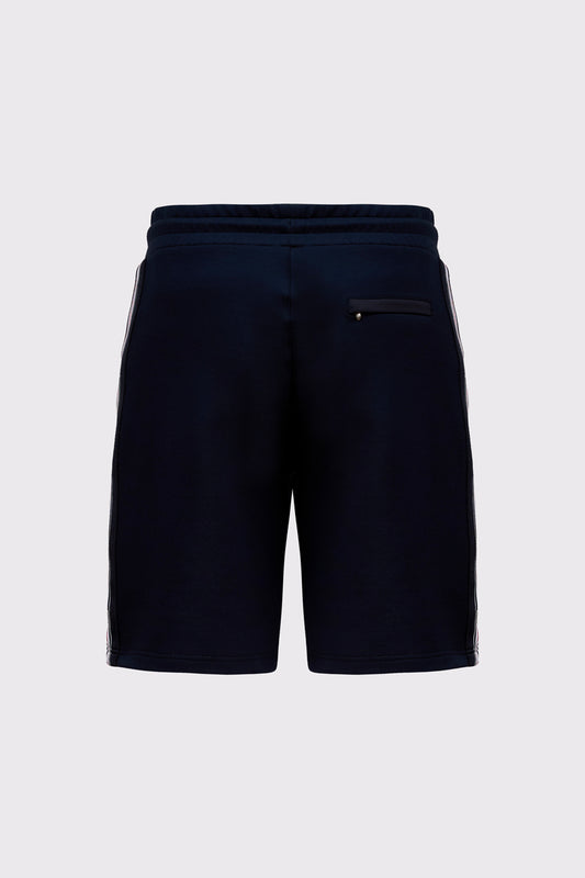 Pure cotton sweat Bermuda shorts with contrast details