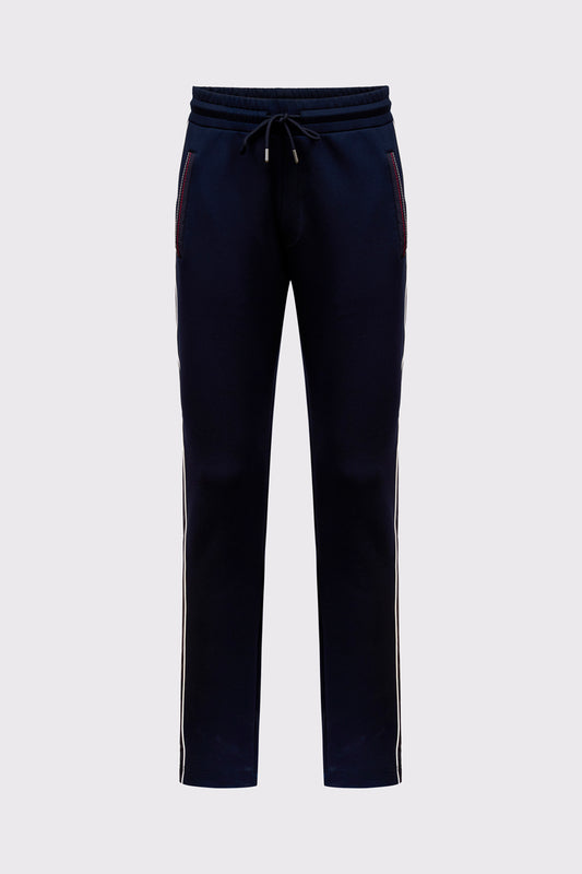 Sweat‑Hose aus reiner Baumwolle mit Kontraststreifen