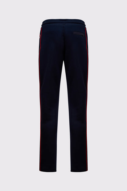 Cotton sweatpants with contrast stripe