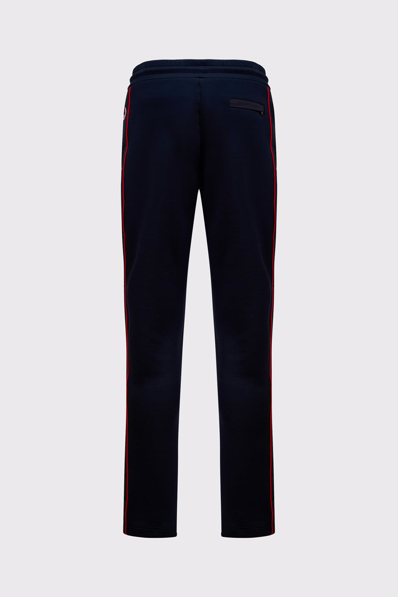 Cotton sweatpants with contrast stripe