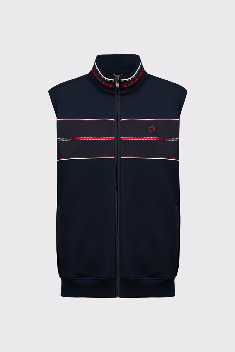 Claudio Campione Yachting Bodywarmer mit Kontraststreifen