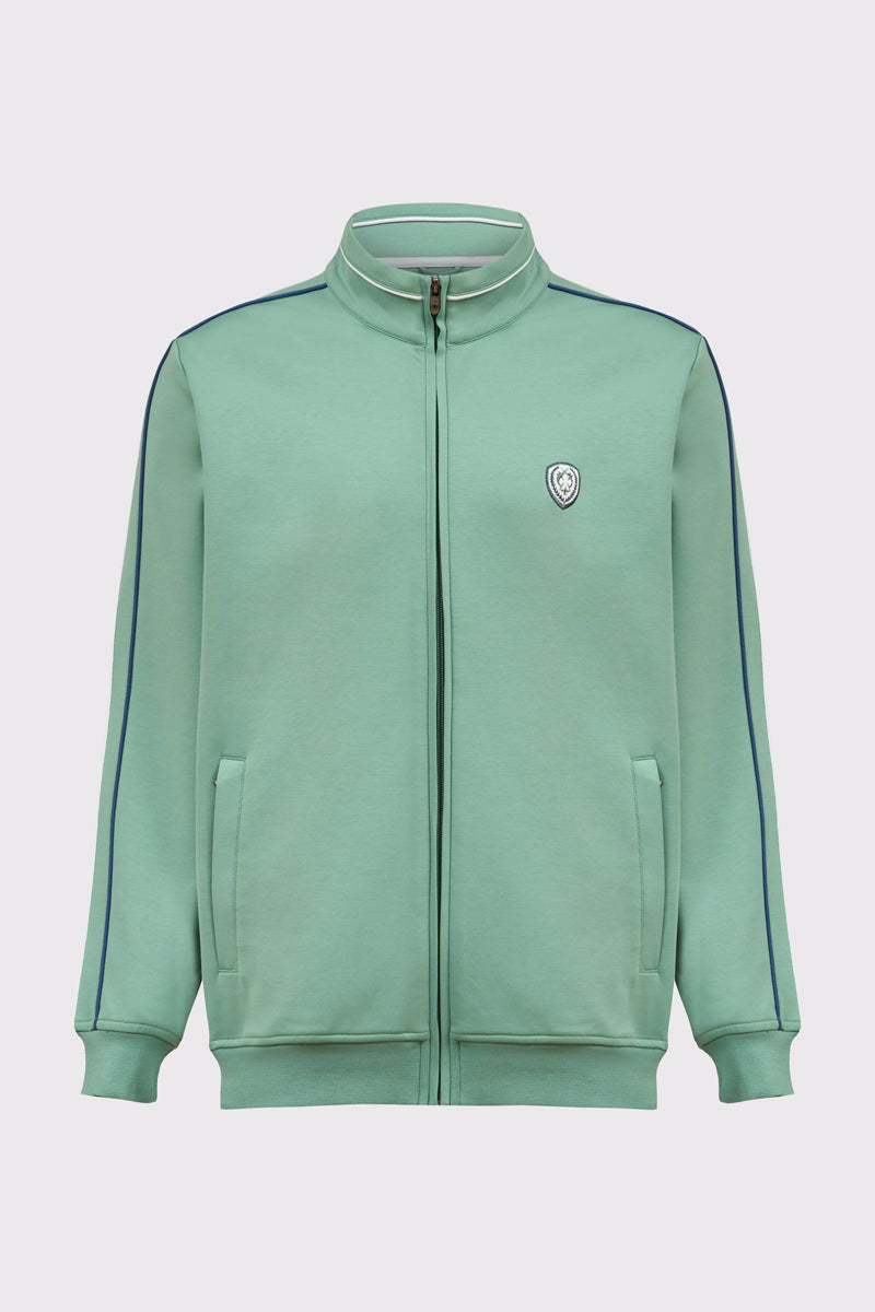 Herren Sweatjacke mit Reißverschluss – clean & sportlich – light green #Farbe_51700 light green