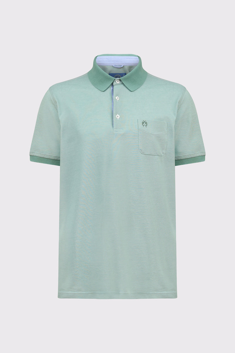 Herren Polo-Shirt mit Brusttasche – Baumwolle-Polyester