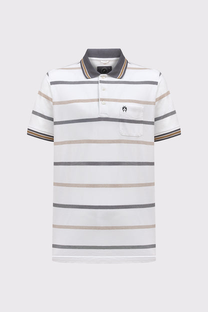 Herren Polo-Shirt mit Streifen