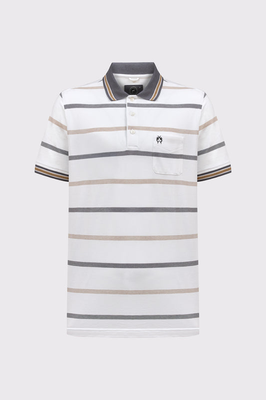 Men's Striped Polo Shirt