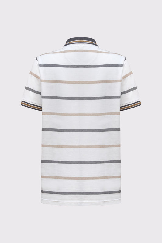 Men's Striped Polo Shirt