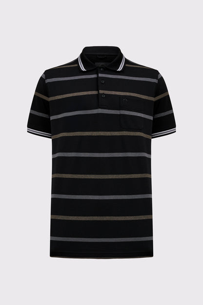 Herren Polo-Shirt mit Streifen