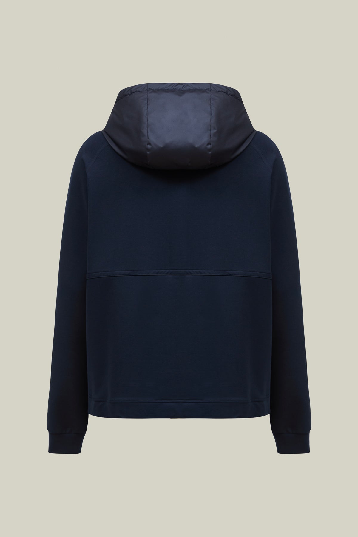 Herren Kapuzen Sweatshirt in Navy mit Reißverschluss