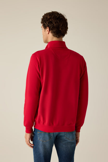 Men's sweatshirt with a Troyer collar – sporty, elegant, versatile