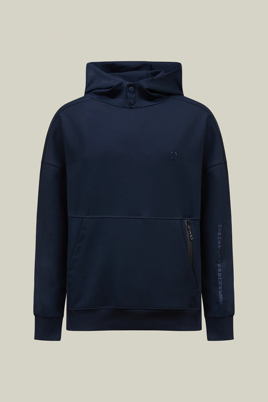 Men's hooded sweatshirt in navy