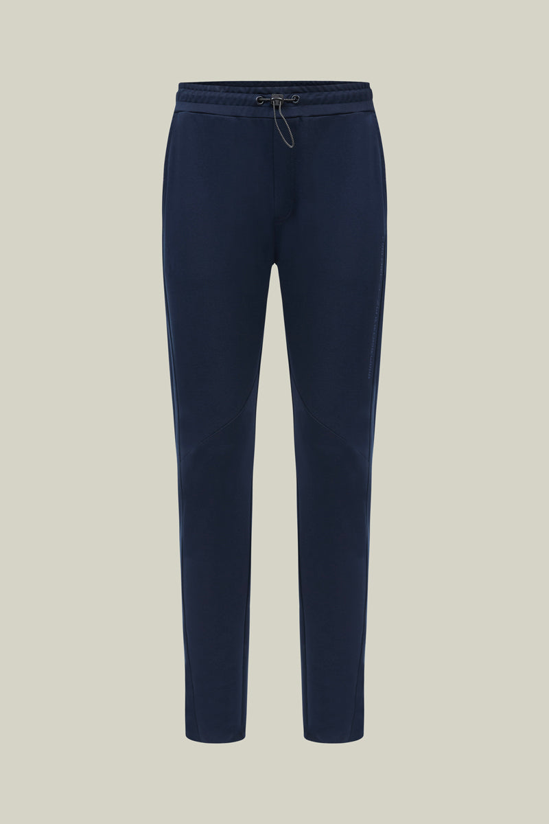 Exclusive men's jogger with drawstring in navy