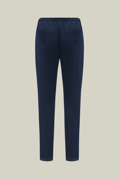 Exclusive men's jogger with drawstring in navy