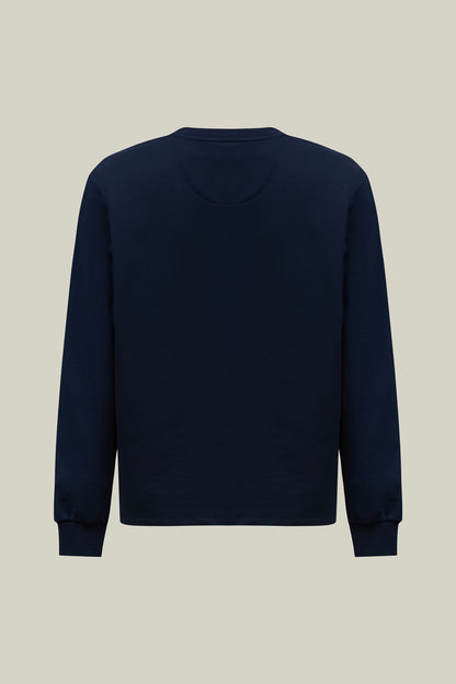 Classic men's sweatshirt in navy