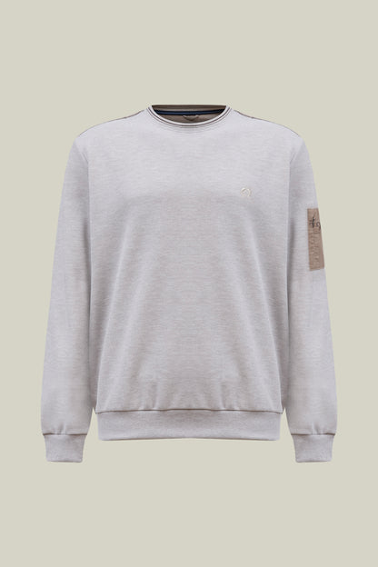 Herren Sweatshirt in hochwertiger Selanik-Struktur