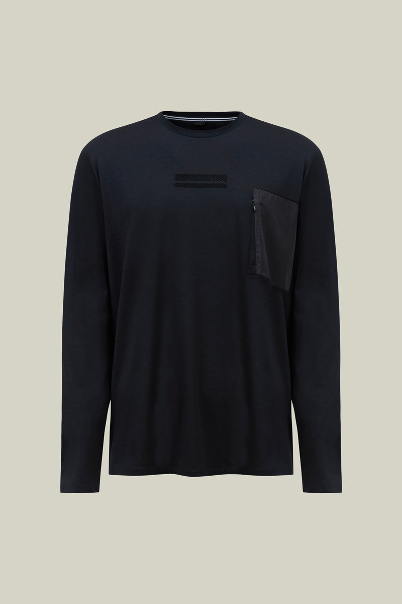 Herren Longsleeve Schwarz