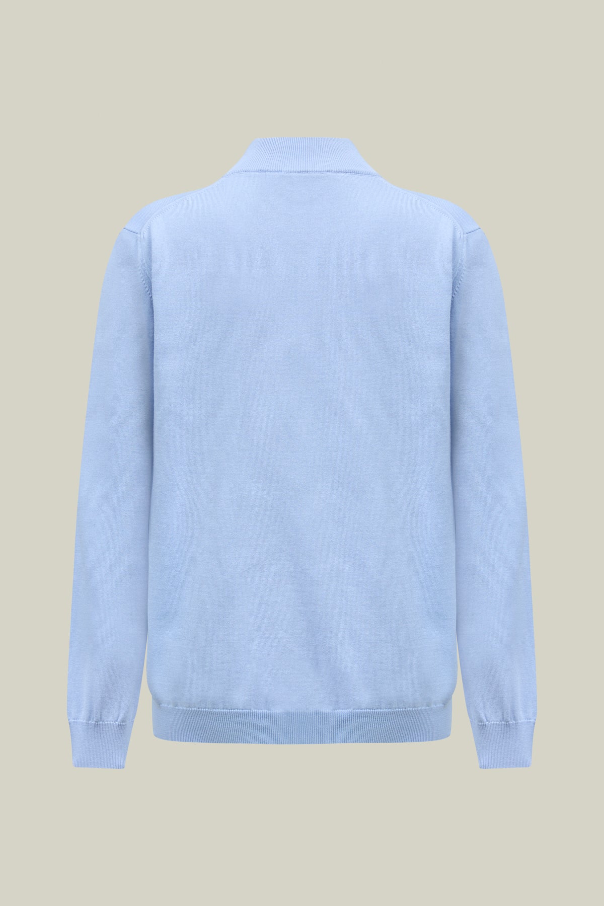 Fine knit cardigan with zip – Navy