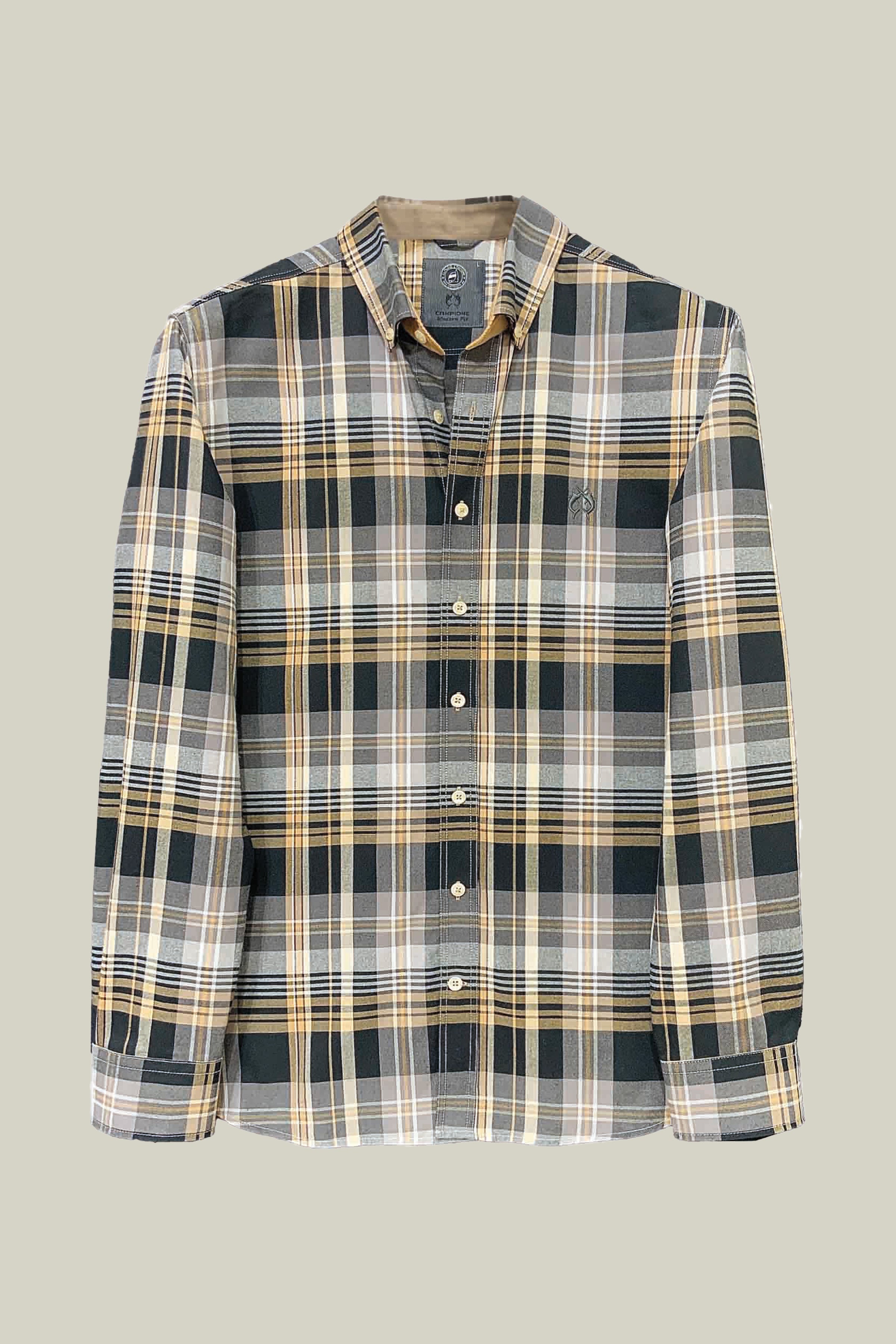 3705526_93021 Herrenhemd in Black Check.