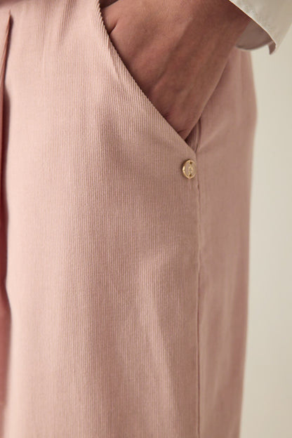 Damen Stoffhose Rosa – Weit & Elegant