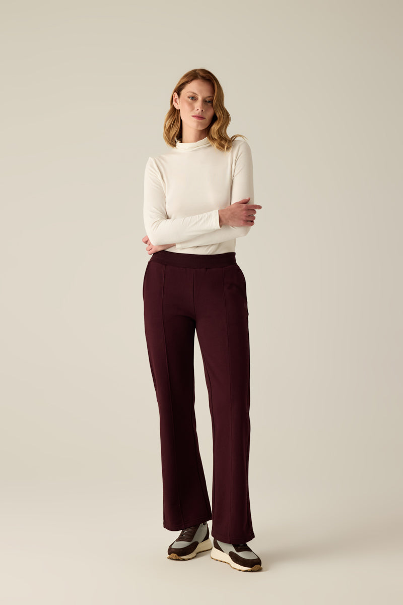 Women's Trousers Dark Cherry – Comfortable &amp; Elegant