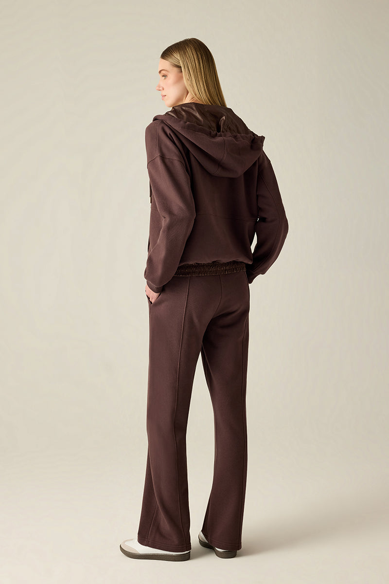 Women's Sweat Jacket Brown – Hooded Jacket
