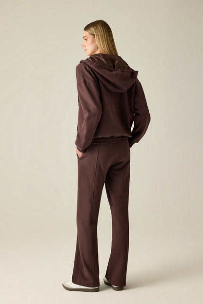 Women's Sweat Jacket Brown – Hooded Jacket