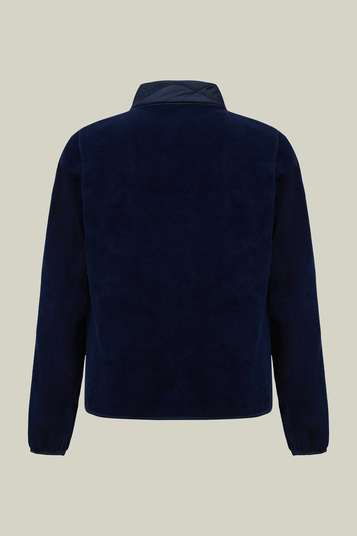 Damenjacke im Materialmix mit Kapitone-Stepp & Teddy-Details – edel & hochwertig.