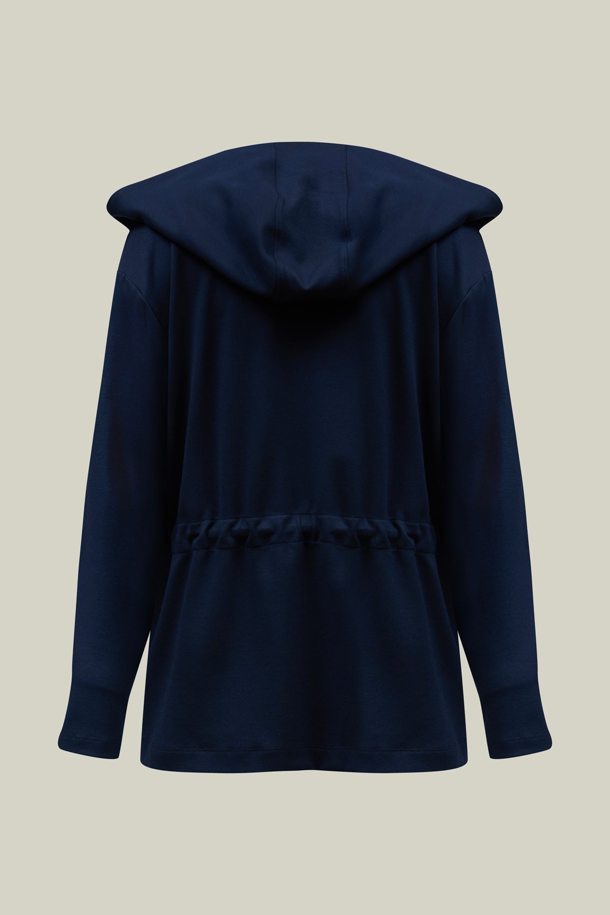 Damen-Sweatblazer mit Kapuze, Kordelzug-Taille & Logo-Taschen – sportiv & elegant.