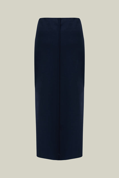 Damen Rock – Eleganter Maxirock in Navy