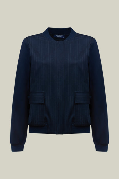 Women's pinstripe jacket – Navy