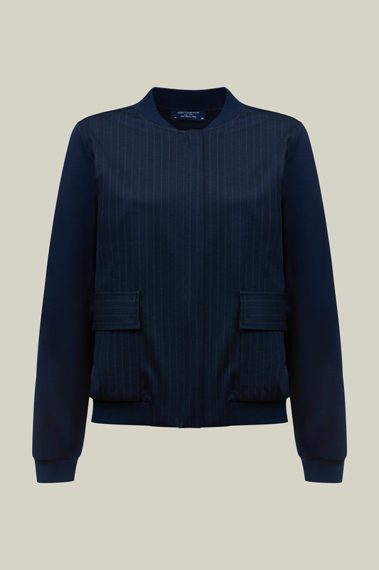 Women's pinstripe jacket – Navy
