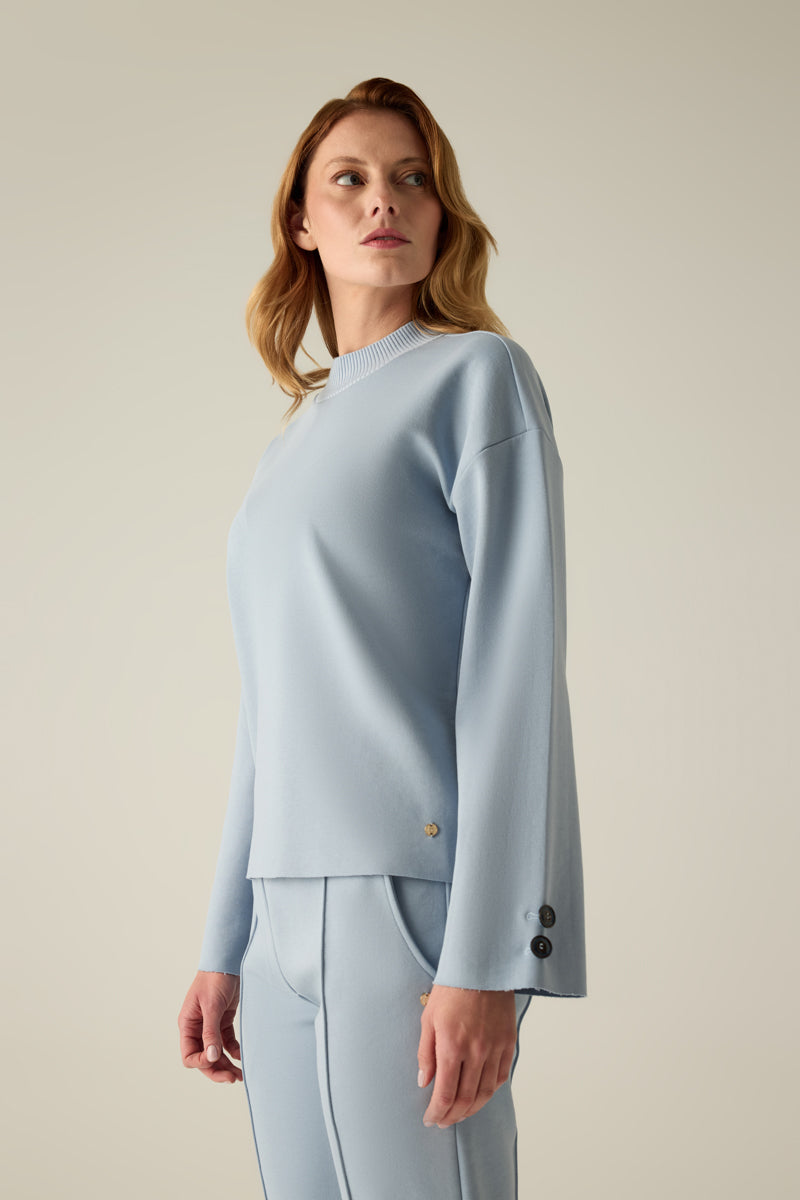 Sweatshirt Damen – Stehkragen Style