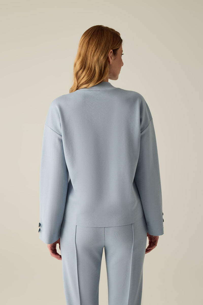 Sweatshirt Damen – Stehkragen Style