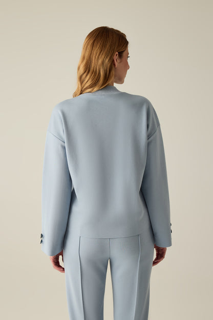 Sweatshirt Damen – Stehkragen Style