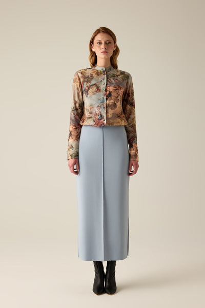Damen Rock – Eleganter Maxirock in Camel