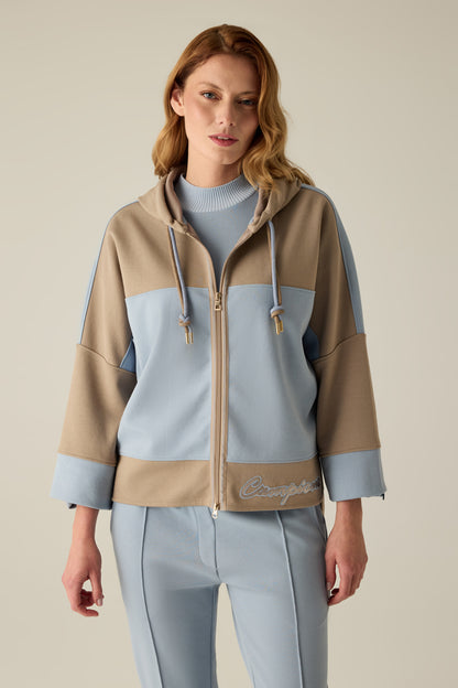 Women's sweat jacket - relaxed fit