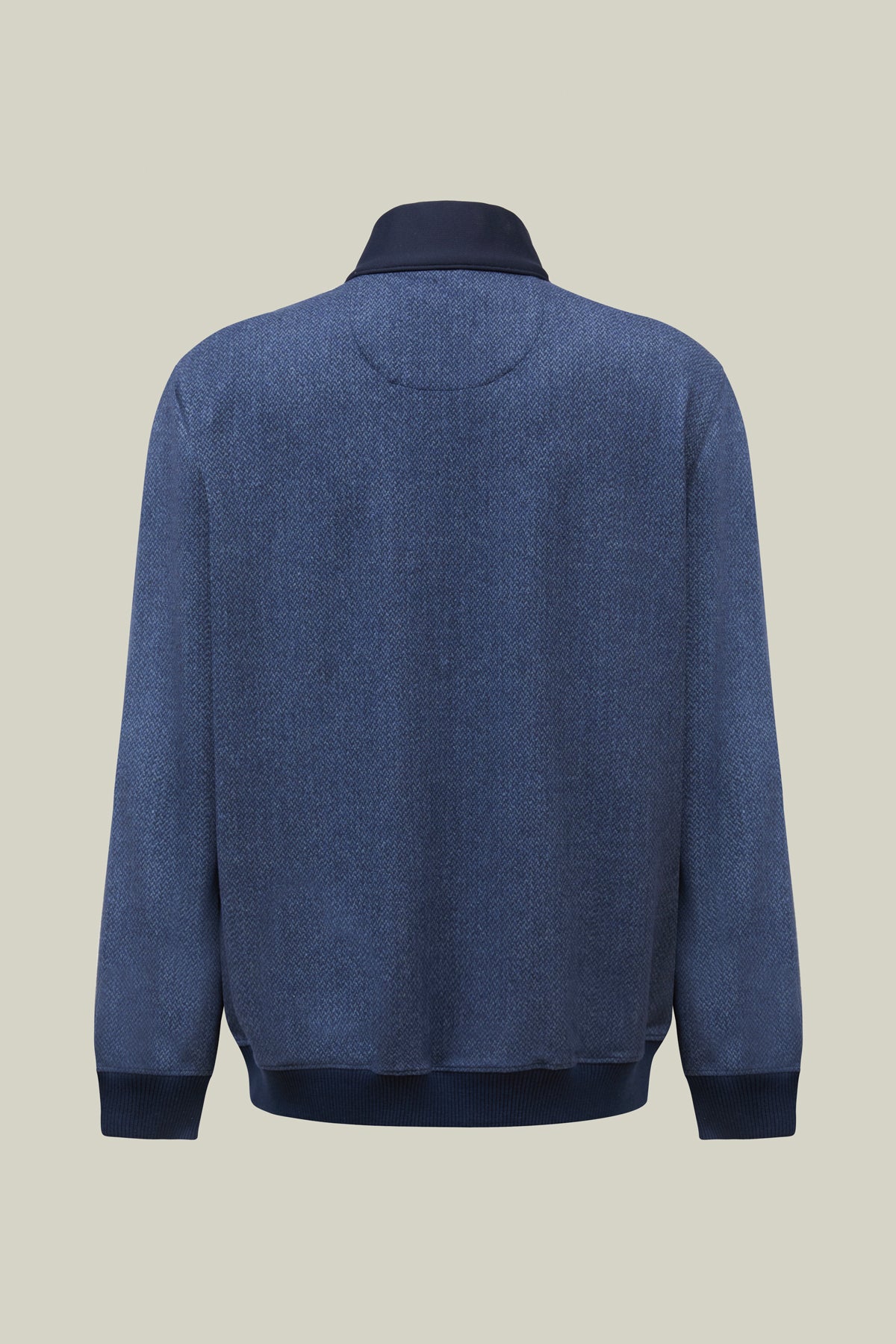 Men's blue zip-up jacket