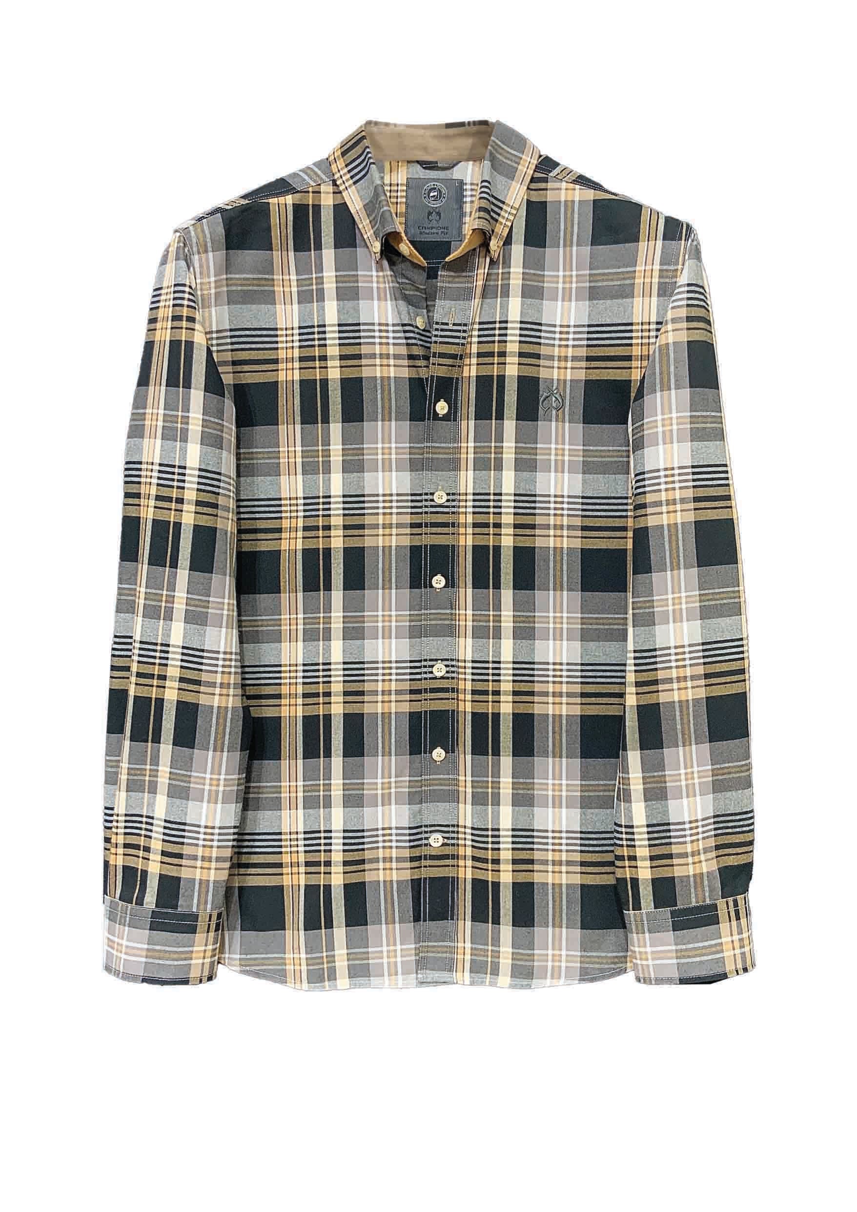 Herrenhemd in Black Check.