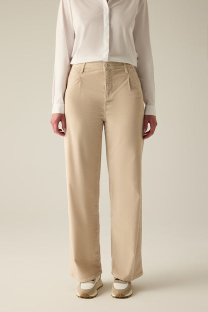 Beige Damen Hose