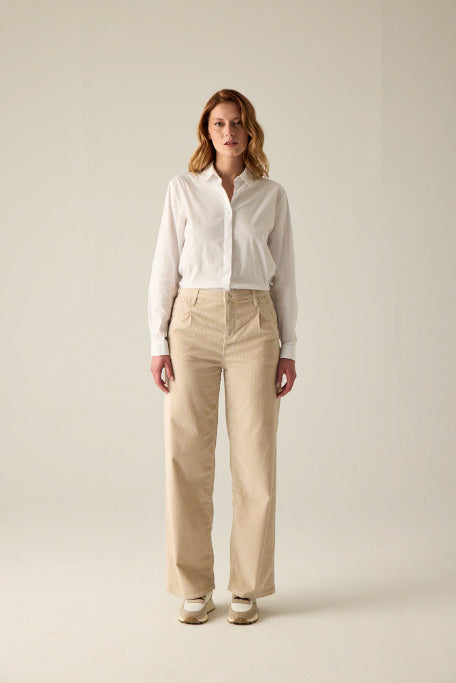Beige Damen Hose