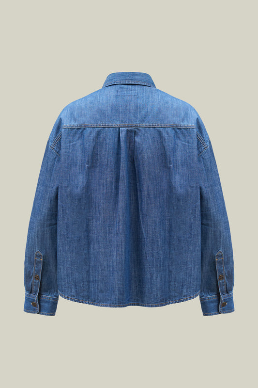 Women's denim shirt in blue