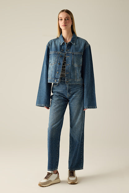 Women's denim jacket Blue Denim