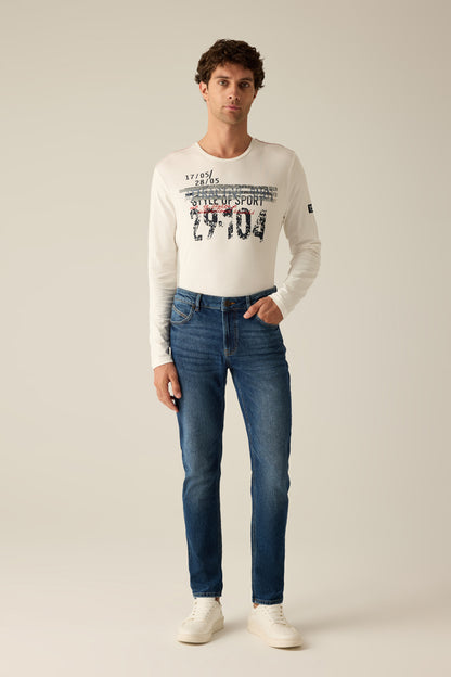 Herren Jeans Modern Fit – Blue Denim Baumwollmischung