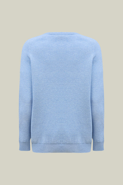 Herren Pullover Modern Fit – Blue Feinstrick