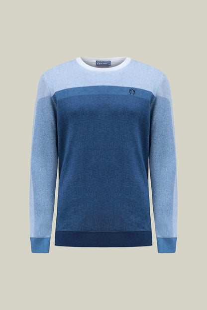Herren Pullover in Blue Gradient