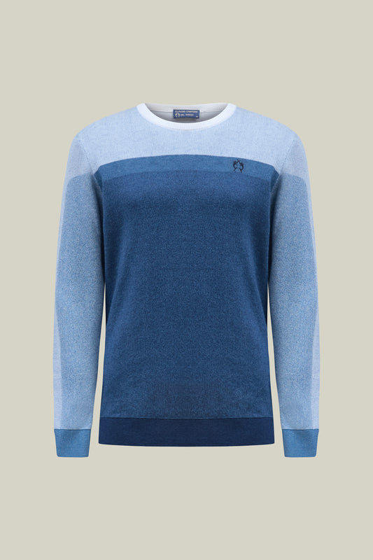 Herren Pullover in Blue Gradient