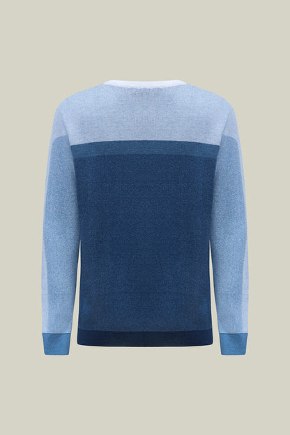 Herren Pullover in Blue Gradient