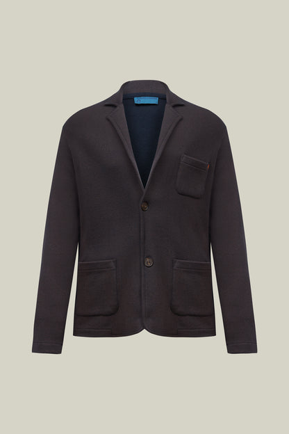 Herren Strick-Blazer in Brown